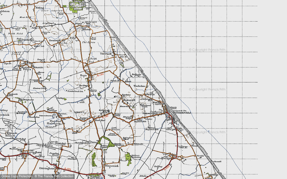 Old Map of Waxholme, 1947 in 1947