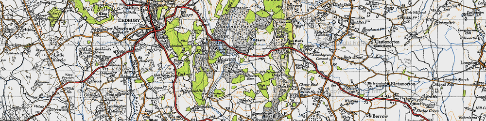 Old map of Wayend Street in 1947