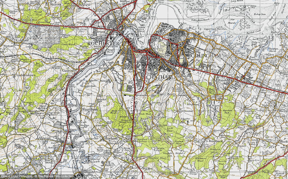 Old Map of Wayfield, 1946 in 1946