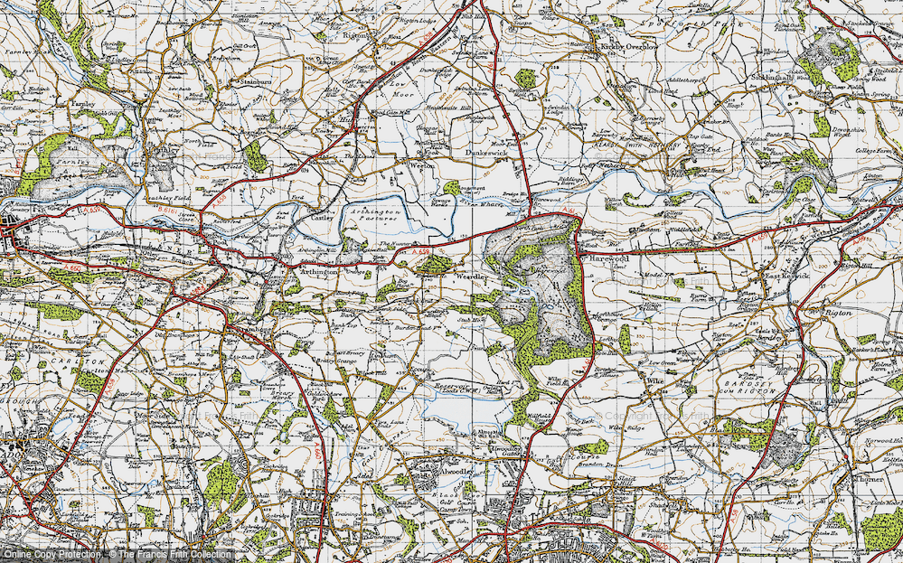 Old Map of Weardley, 1947 in 1947