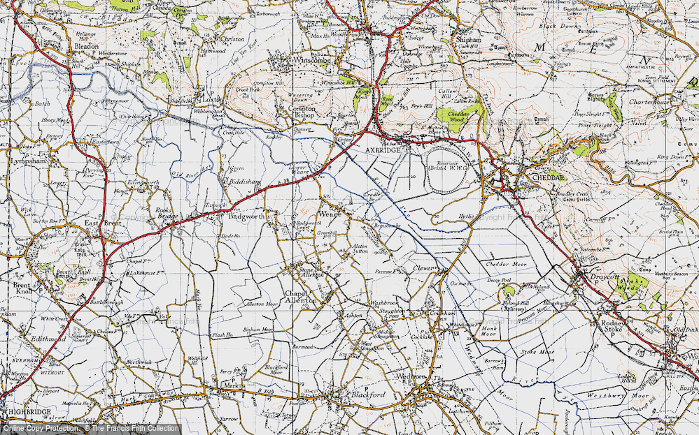 Old Map of Weare, 1946 in 1946