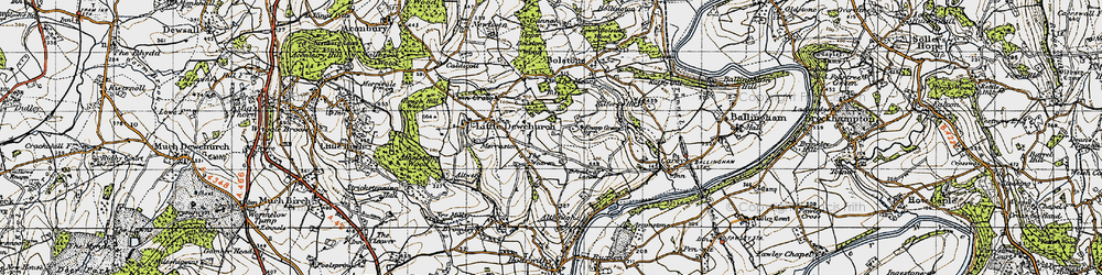 Old map of Weaven, The in 1947