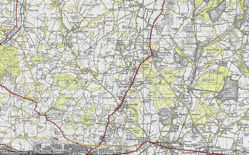 Old Map of Wecock, 1945 in 1945