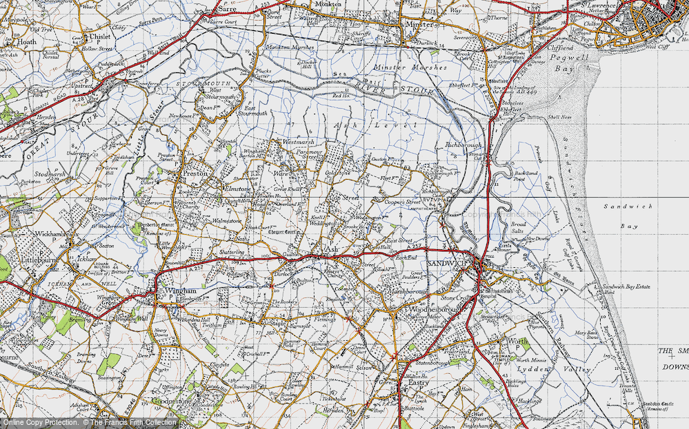 Old Map of Weddington, 1947 in 1947