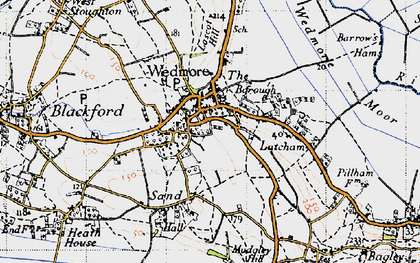 Old map of Wedmore in 1946