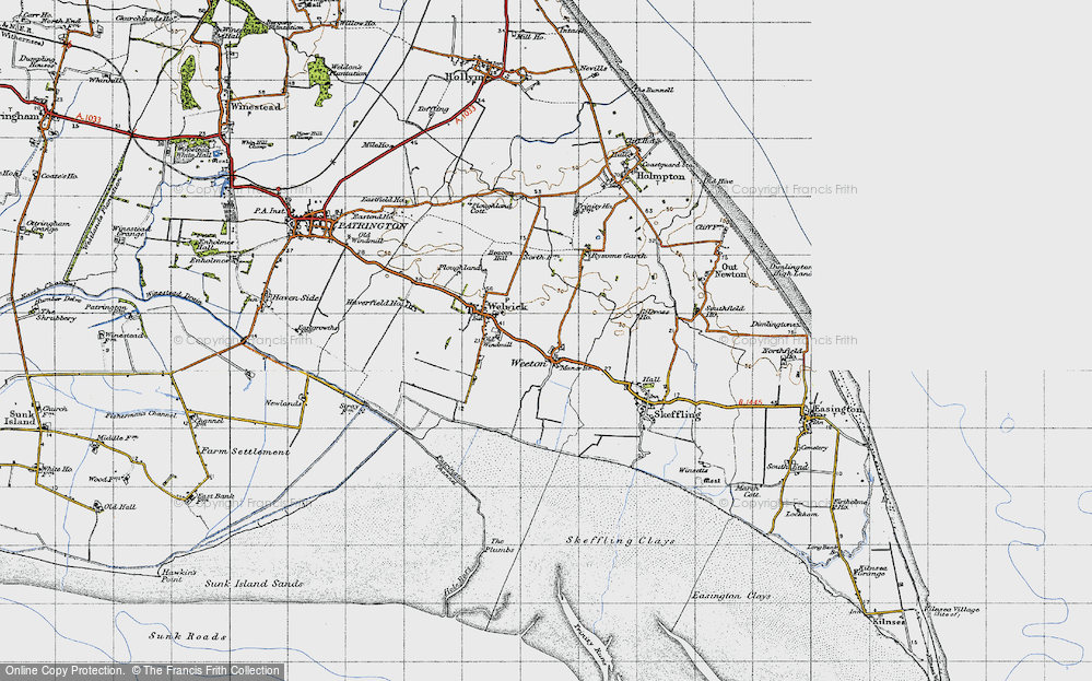Old Map of Weeton, 1947 in 1947