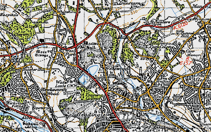 Old map of Weetwood in 1947