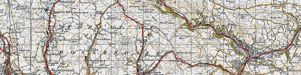 Old map of Weir in 1947