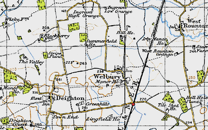 Old map of Applegarth Manor in 1947