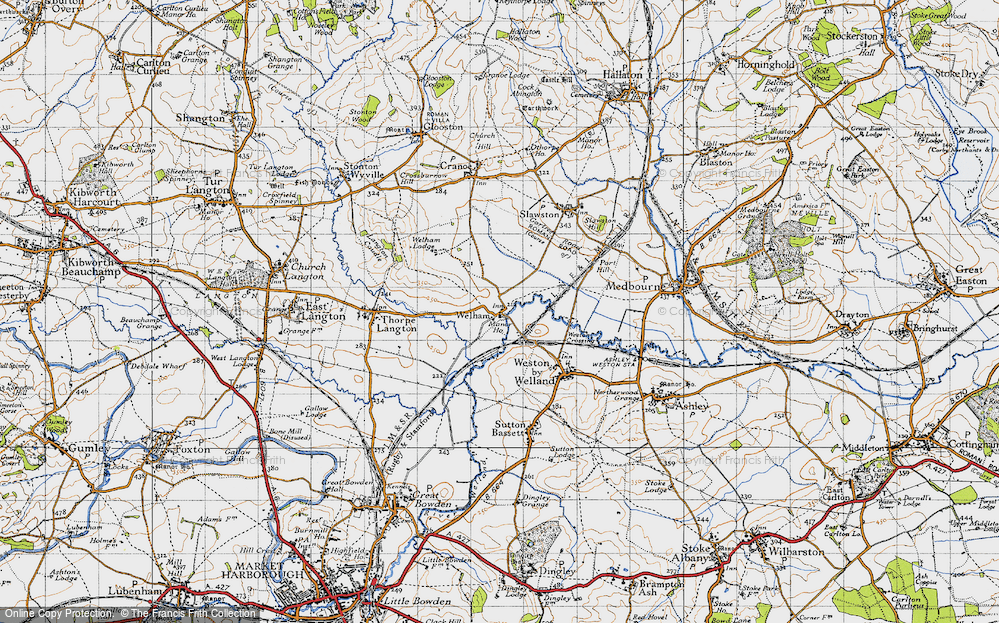 Old Map of Welham, 1946 in 1946