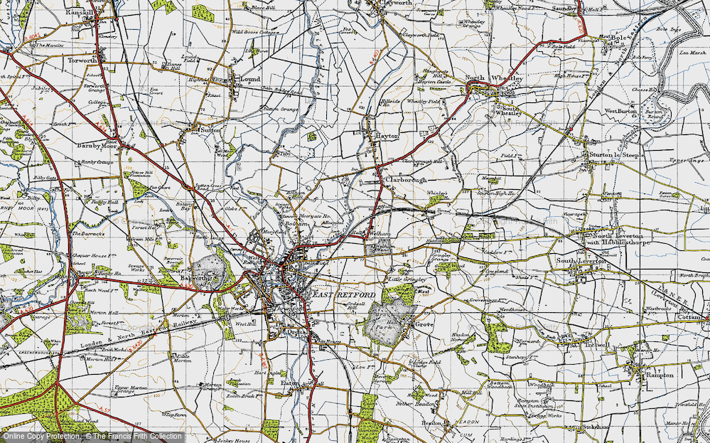Old Map of Welham, 1947 in 1947