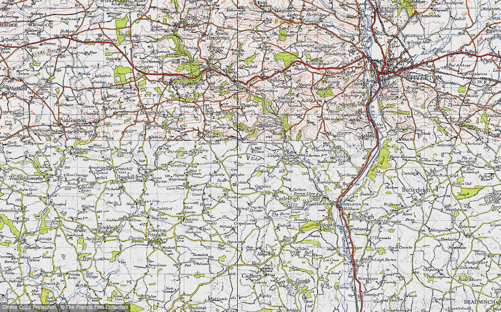 Old Map of Well Town, 1946 in 1946
