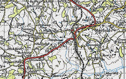 Old map of Wellbrook in 1940