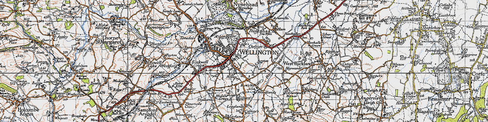 Old map of Burts Ho in 1946
