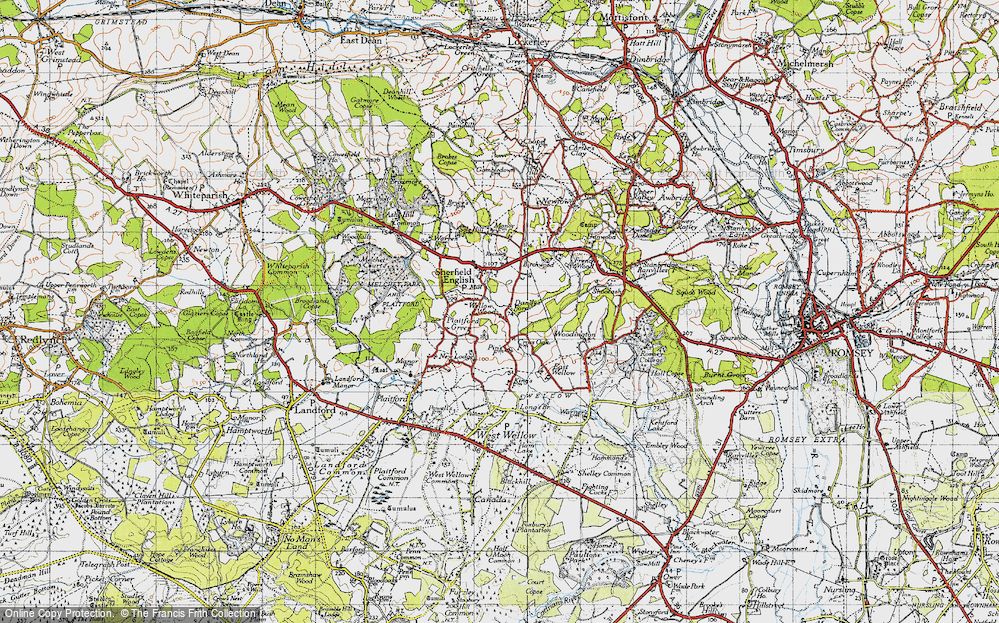 Old Map of Wellow Wood, 1940 in 1940