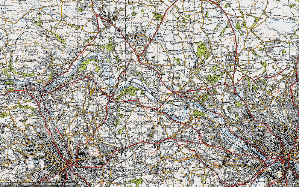 Old Map of Wellroyd, 1947 in 1947
