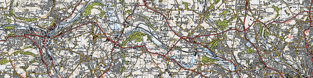 Old map of Wellroyd in 1947
