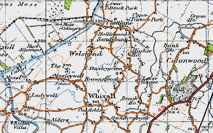 Old map of Welsh End in 1947