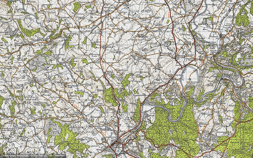 Old Map of Welsh Newton Common, 1947 in 1947