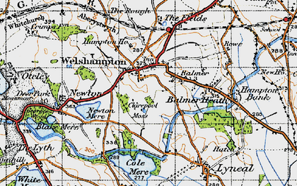 Old map of Welshampton in 1947