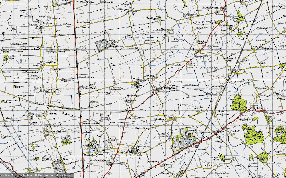 Old Map of Welton, 1947 in 1947