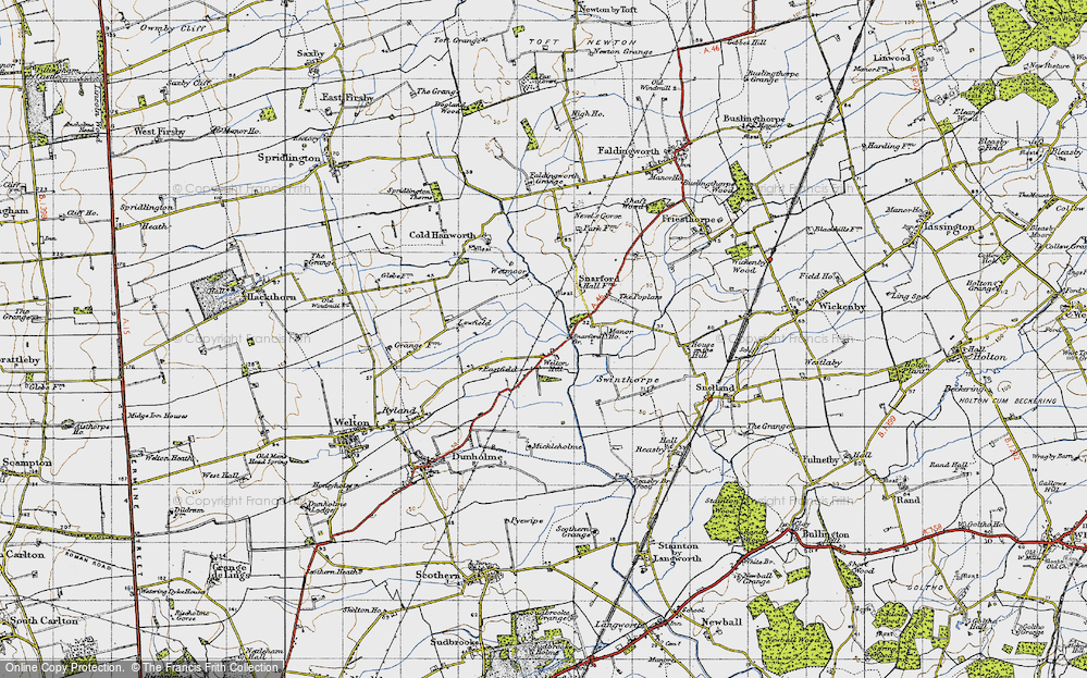 Old Map of Welton Hill, 1947 in 1947