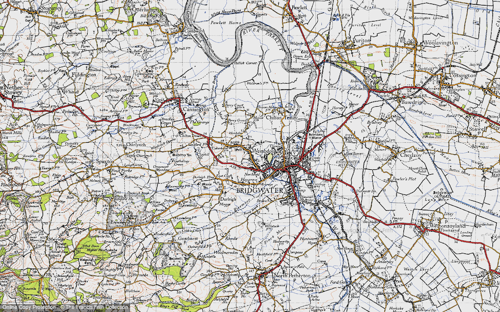 Old Map of Wembdon, 1946 in 1946