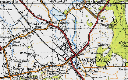 Old map of Boddington Hill in 1946
