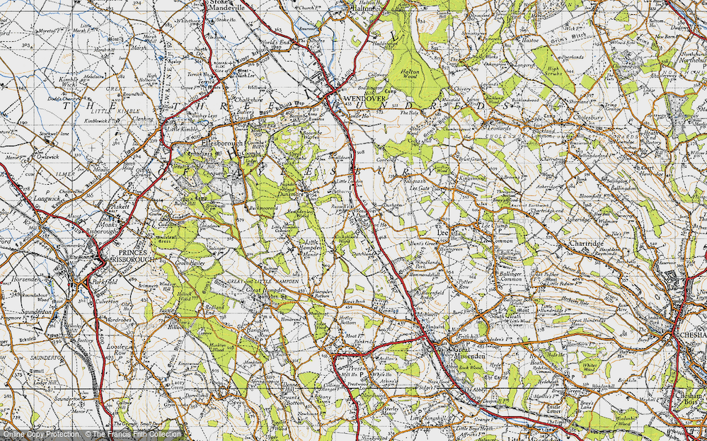 Old Map of Wendover Dean, 1947 in 1947