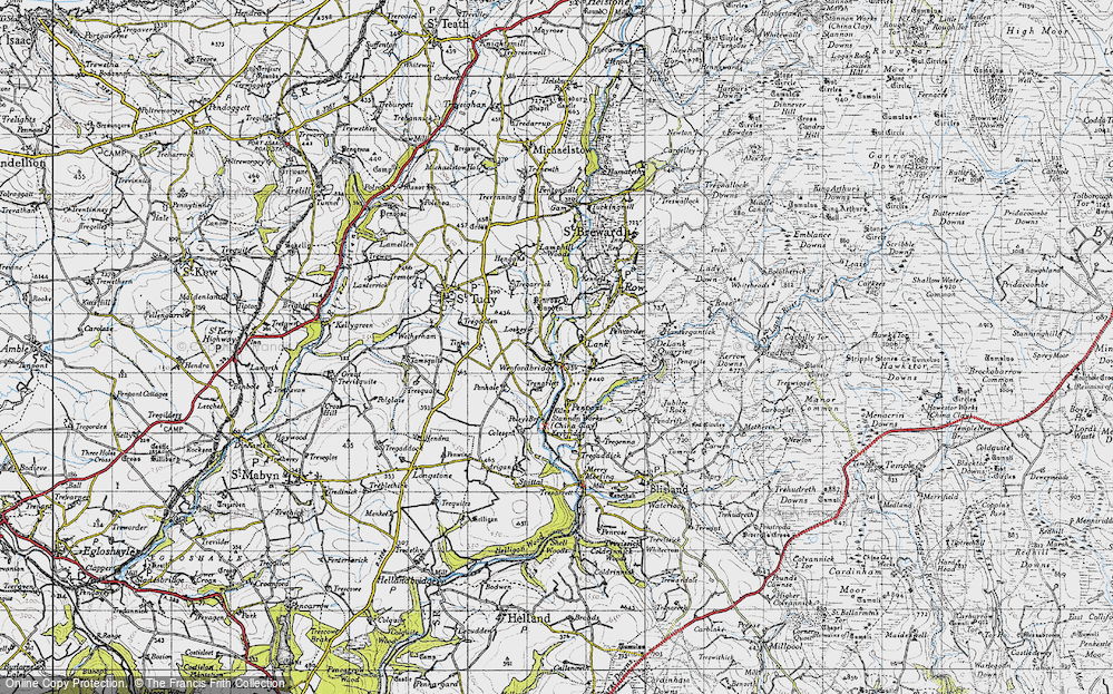 Old Map of Wenfordbridge, 1946 in 1946