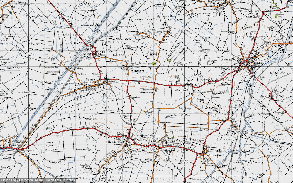 Old Map of Wentworth, 1946 in 1946