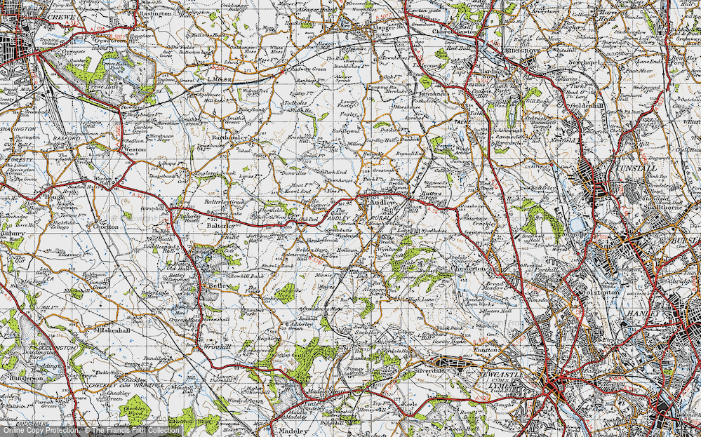 Old Map of Wereton, 1946 in 1946