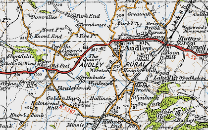 Old map of Wereton in 1946