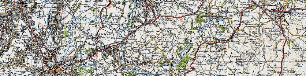 Old map of Beacom Houses in 1947