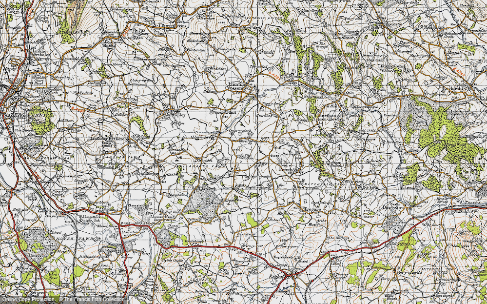 Old Map of Wernrheolydd, 1946 in 1946