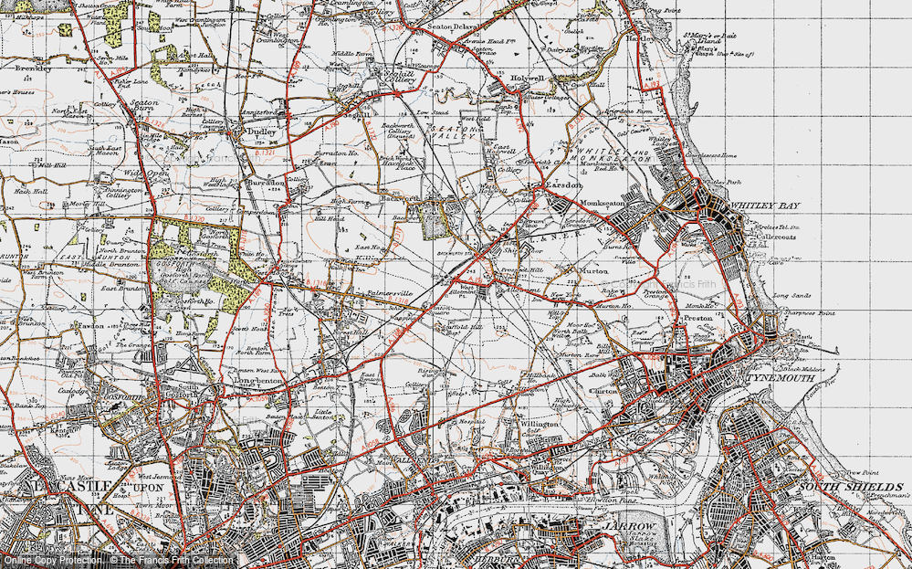 Old Map of West Allotment, 1947 in 1947