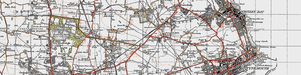 Old map of West Allotment in 1947