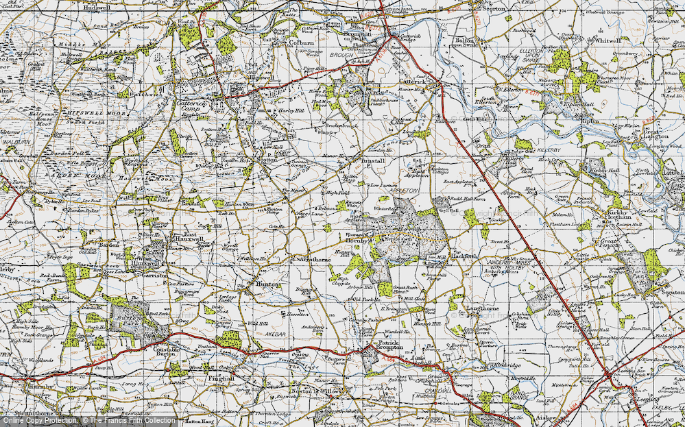 Old Map of West Appleton, 1947 in 1947