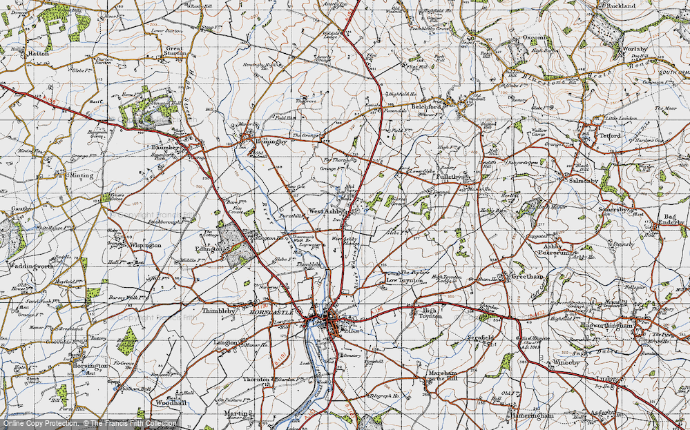 Old Map of West Ashby, 1946 in 1946