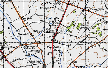 Old map of West Ashby in 1946