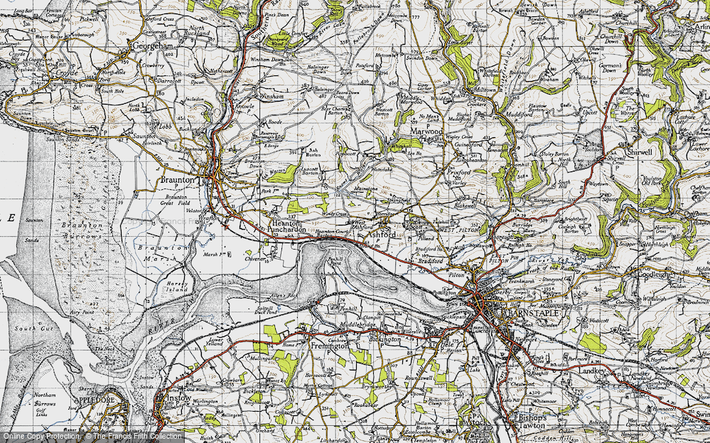 Old Map of West Ashford, 1946 in 1946