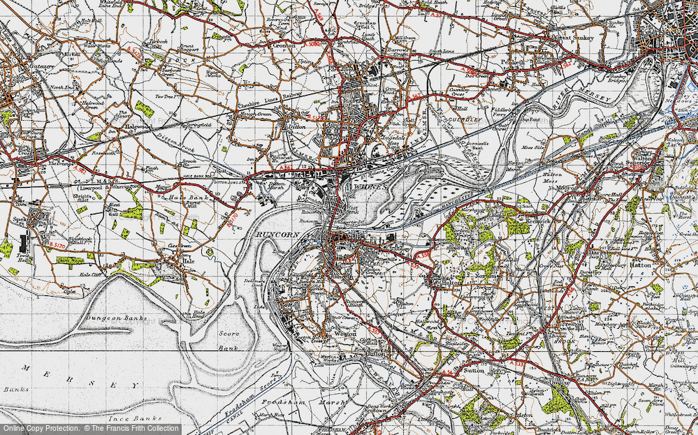 Old Map of West Bank, 1947 in 1947