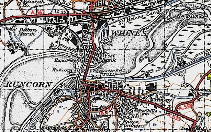 Old map of West Bank in 1947
