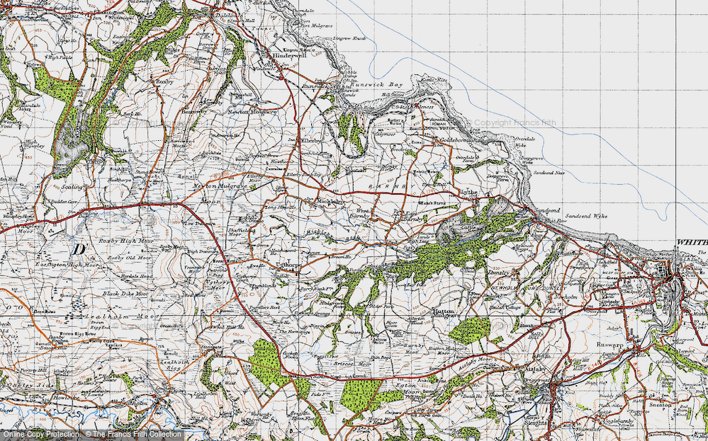 Old Map of Historic Map covering Alder Park in 1947