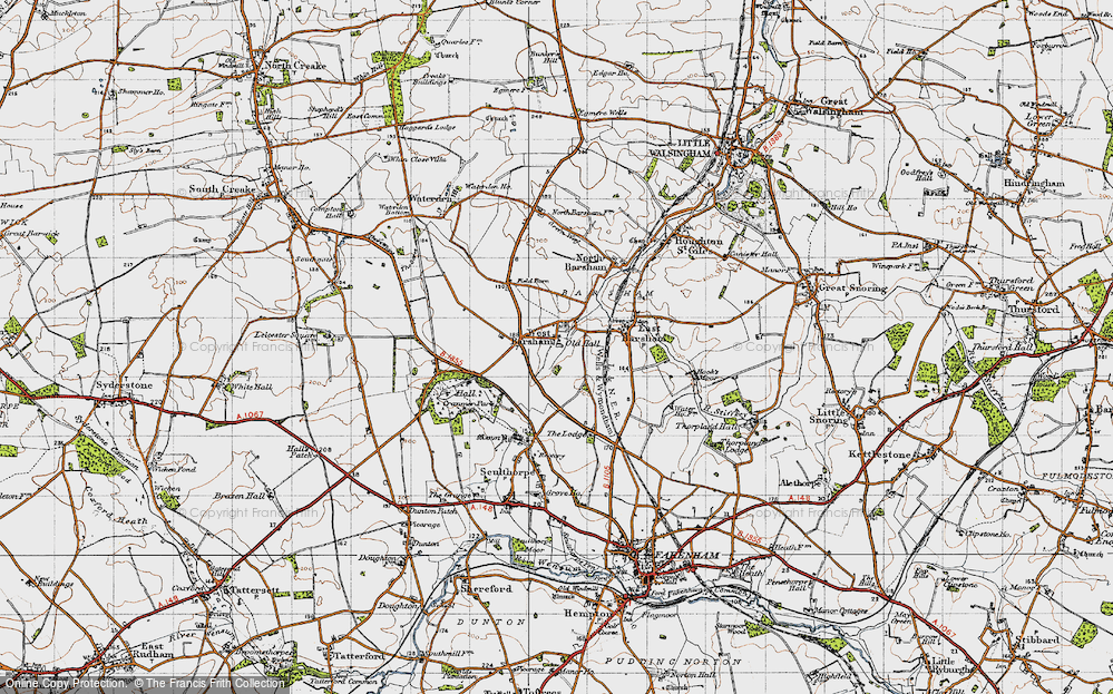 Old Map of West Barsham, 1946 in 1946
