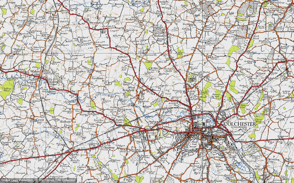 West Bergholt, 1945