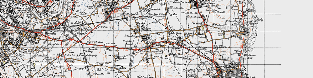 Old map of West Boldon in 1947