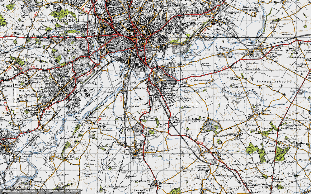 Old Map of West Bridgford, 1946 in 1946