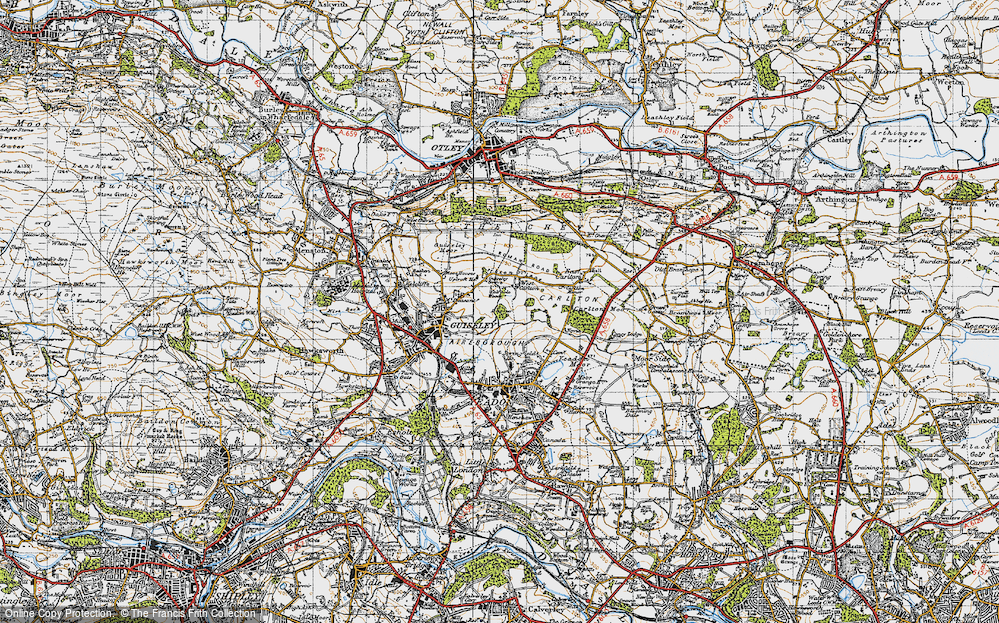 Old Map of West Carlton, 1947 in 1947