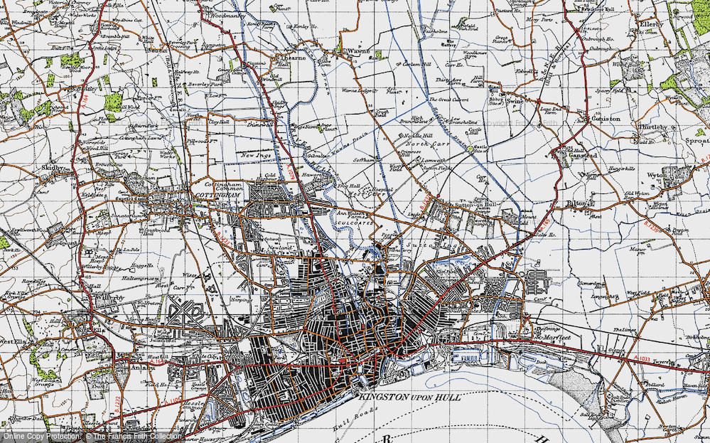 Old Map of West Carr, 1947 in 1947